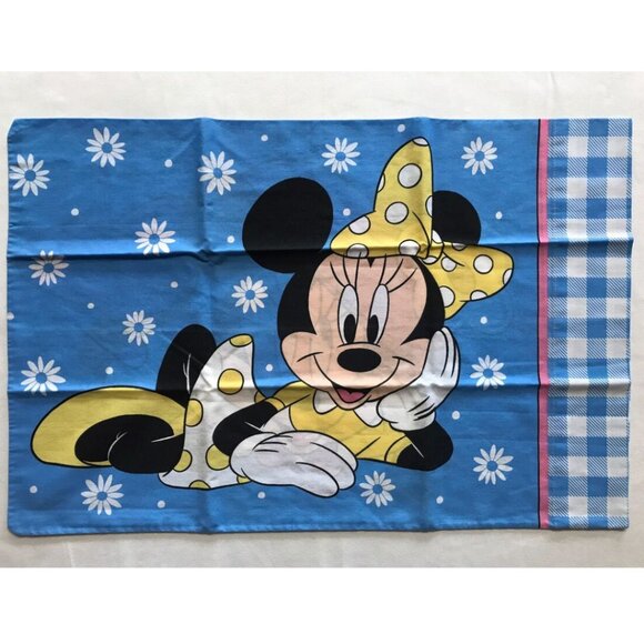 Minnie Mouse Standard Size Pillowcase Disney 90s Kids Bedding - Picture 2 of 2